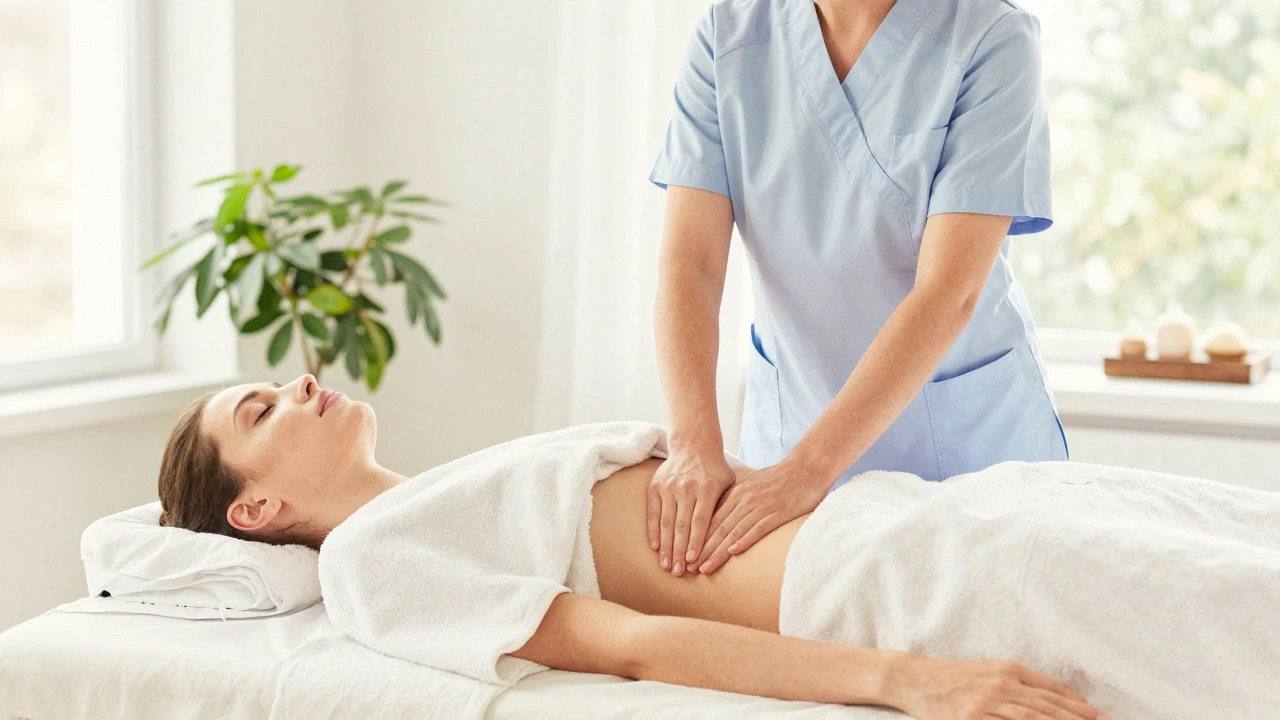 Serene Swedish massage in a tranquil spa setting.